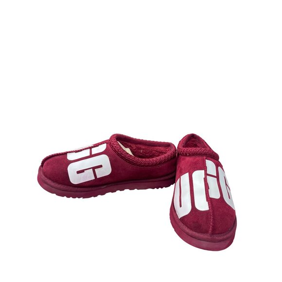 UGG Womens Red Tasman Chopd Suede Slip-On Mules Size 9 SKU 9024 - Picture 2 of 13